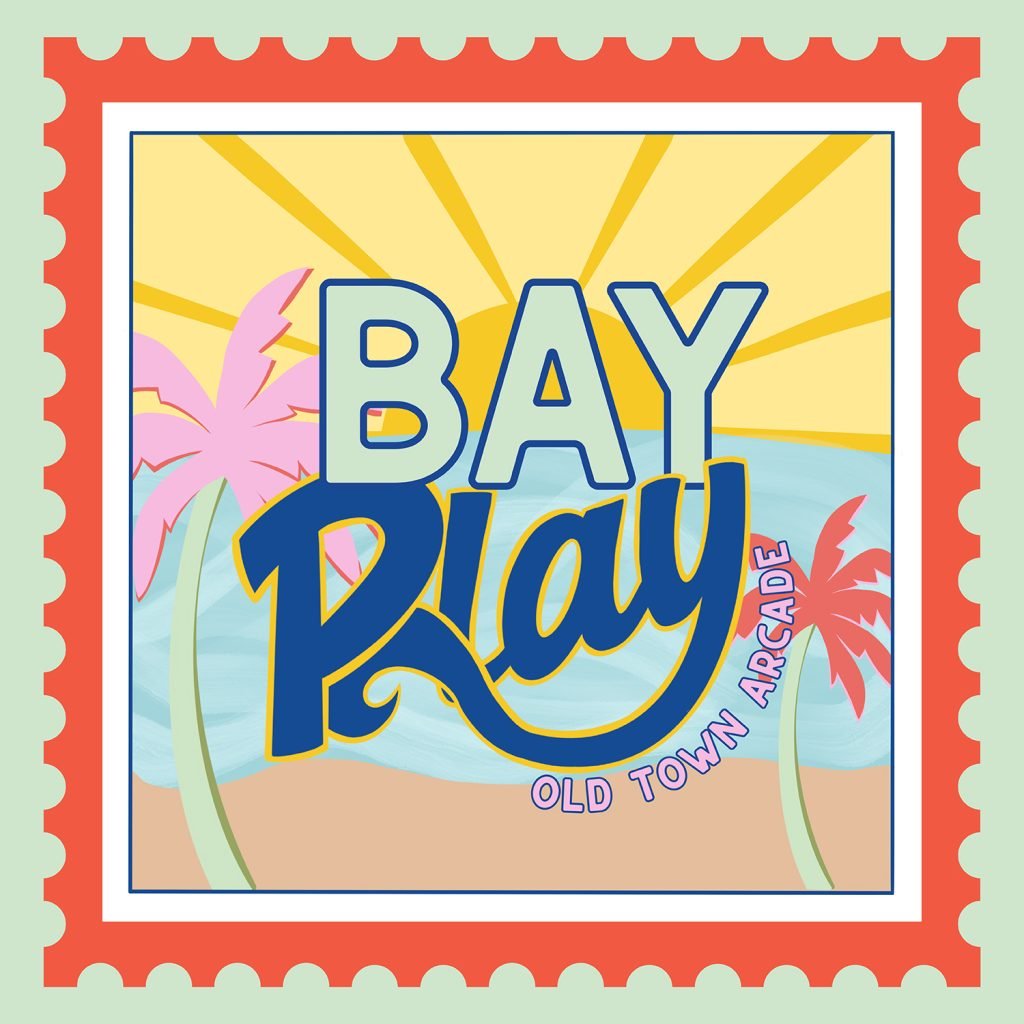 Brand logo mark designed for a Bay St. Louis arcade rollout