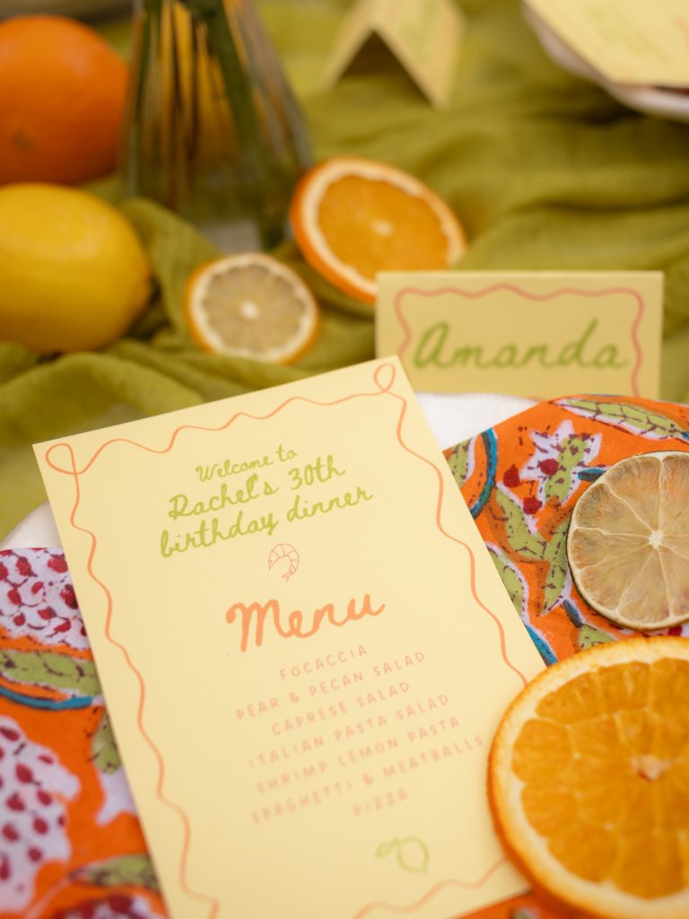 Hand-painted welcome sign created for a Gulf Coast wedding